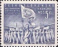 Marching Students with flags