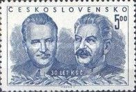 Klement Gottwald a Joseph V. Stalin