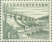 Slapy Dam on Vltava river