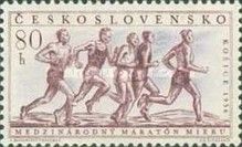 Marathon race, Kosice, 1956