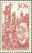 Woman Gathering Grapes