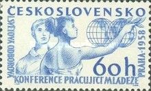 1st World Trade Union Conf. of Working Youths, Prague