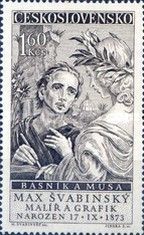 The Poet and the Muse (after Max Svabinsky)