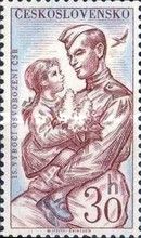 Soldier Holding Child