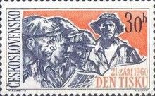 Workers Reading Newspaper
