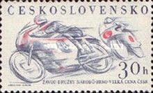 Motorbikes road racing