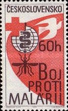 Dove and malaria eradication emblem