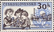 Children in Day Nursery and factory