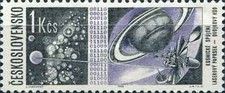 Satellite, Laser Beam and Binary Code