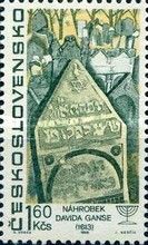 Tombstone of David Gans, Prague (1613)