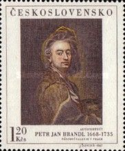 Self-portrait, by Peter J. Brandl (1668-1735)