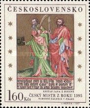 Saints from Jan of Jeren Epitaph, by Czech Master of 1395