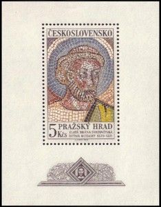Head of St. Peter, mosaic from St. Vitus Cathedral