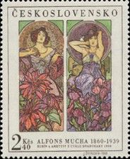 Alfons Mucha: Ruby and Amethyst