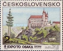 View of Orlik Castle, by F. K. Wolf (1787)