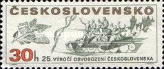 25th anniv. of the liberation of Czechoslovakia