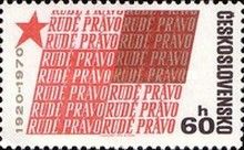 50th anniv. of the Rude Pravo newspaper