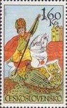 "St. George" (Enamel on Glass)