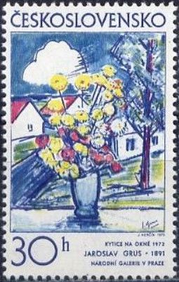 Flowers in Window, by Jaroslav Grus (1972)