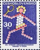 80th anniv. of the tennis organization in Czechoslovakia