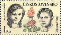 Marie Kudeříková and Jožka Jabůrková