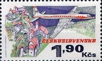Ilyushin Il-18 over Veveri Castle
