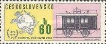 UPU Emblem and Railroad mail coach, 1851