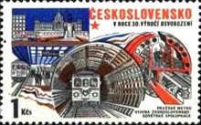 Construction of Prague Subway + Label