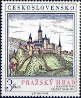 View of Prague Castle, by F. Hoogenberghe (1572)
