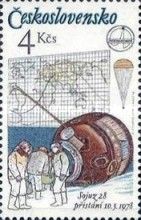 "Soyuz 28", Crew after Landing and Trajectory Map