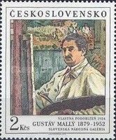 Self-portrait, by Gustav Mally (1924)