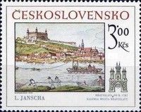 Bratislava Castle on the Danube, by L. Janscha