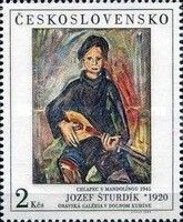Boy with Mandolin, 1945, by Jozef Sturdik