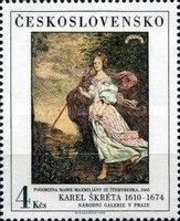Portrait of Maria Maximiliana at Sternberk, by Karel Skreta