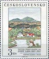 Triptych with Bohemian Landscape, by Josef Lada