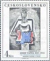 Accordion Player, by Josef Capek (1887-1945)