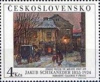 Winter Evening in Town by Jakub Schikaneder (1855-1924)