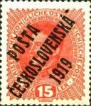 Austria Stamps Overprinted "ČESKO-SLOVENSKÝ STÁT" and Lion