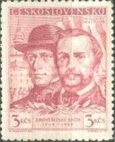 F.Palacký a F.L.Rieger (with Label attached on Right)
