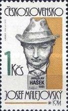 "Jaroslav Hašek" (Writer) by Josef Malejovský