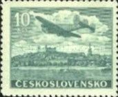 Plane over Bratislava castle
