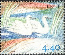 Spring - Two (different) Swans
