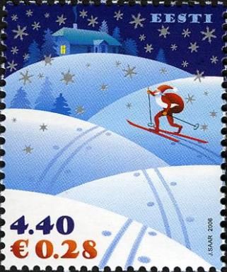 Santa on Skis