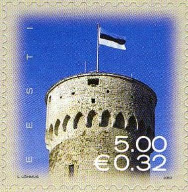 National Flag Flying from Pikk Hermann Tower