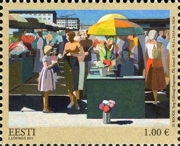 Flower Market, H. Roode (1962)