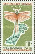 Migratory Locust (Locusta migratoria), Map with River Area