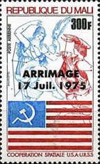 Constellation Figures and Joint US-Soviet Flag