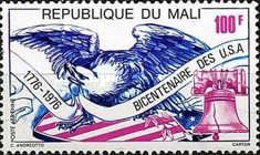 American Eagle, Flag and Liberty Bell
