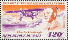 Charles Lindbergh and his Plane "Spirit of St. Louis"