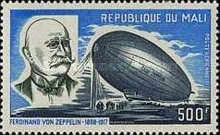 Ferdinand von Zeppelin (1838-1917) and Graf Zeppelin LZ 127